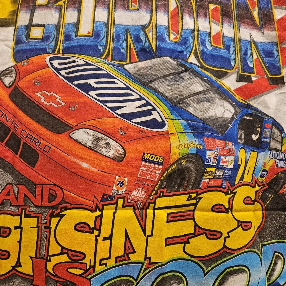 Vintage 1999 Jeff Gordon All-Over Print T-Shirt Men's Size XL New without tags - Picture 8 of 9
